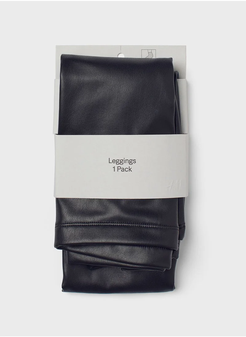 H&M Pu High Waist Leggings