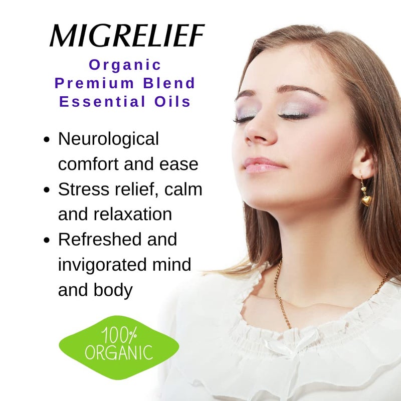 MigreLief Comfort Stick, Migraine and Headache Essential Oil Roll-On - Peppermint Lavender - 10ml - Image 5