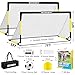 BORNEW Kids Soccer Goal for Backyard Set  2 Set of 7X5  6X4 ft Toddler Soccer Nets Training Equipment Soccer Ball Pop Up Portable Soccer Set for Kids and Youth Games and Training Goals Ages 316 Gift - Image 4