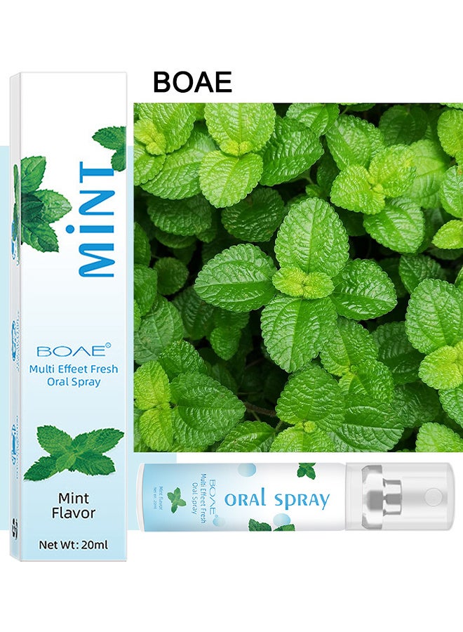 BOAE Multi Effeet Fresh Oral Spray 20ml, Bad Breath Treatment For Adults, Mint Flavor Mouth Freshener, Effective Mouth Spray, Breath Freshener Spray, Oral Care Spray, Mouth Healthy Care - Image 2