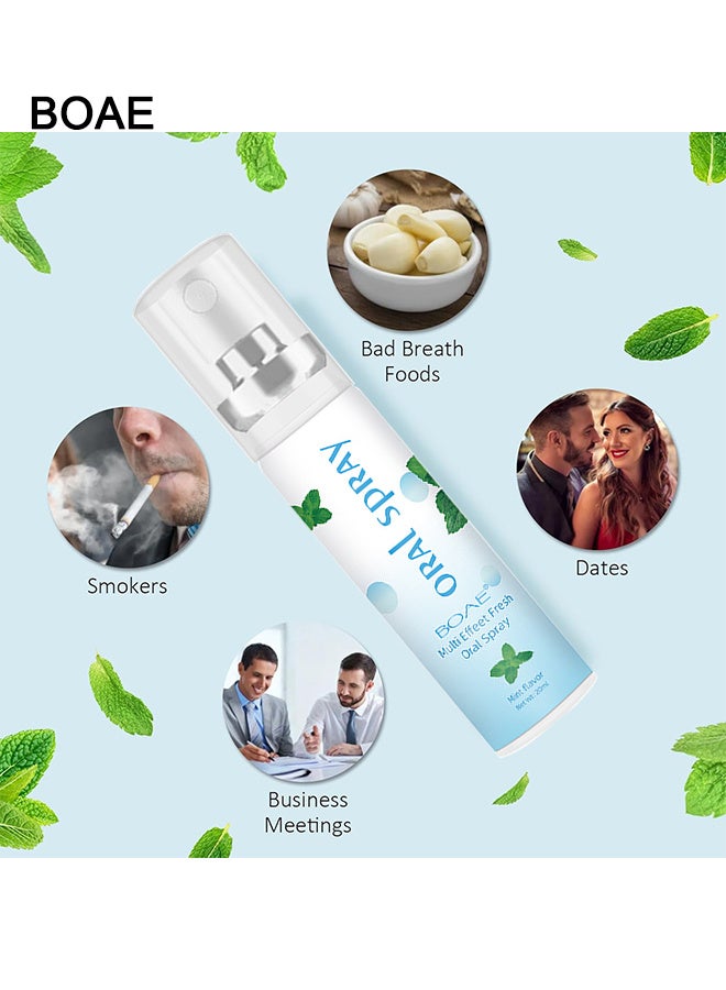 BOAE Multi Effeet Fresh Oral Spray 20ml, Bad Breath Treatment For Adults, Mint Flavor Mouth Freshener, Effective Mouth Spray, Breath Freshener Spray, Oral Care Spray, Mouth Healthy Care - Image 4