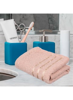 Kuber Industries Face Towel | Cotton Towels For Facewash | Towels For Daily Use | Workout Hand Towel | Lining Design | 14X21 Inch | Pack Of 4 | Multi  - Image 2
