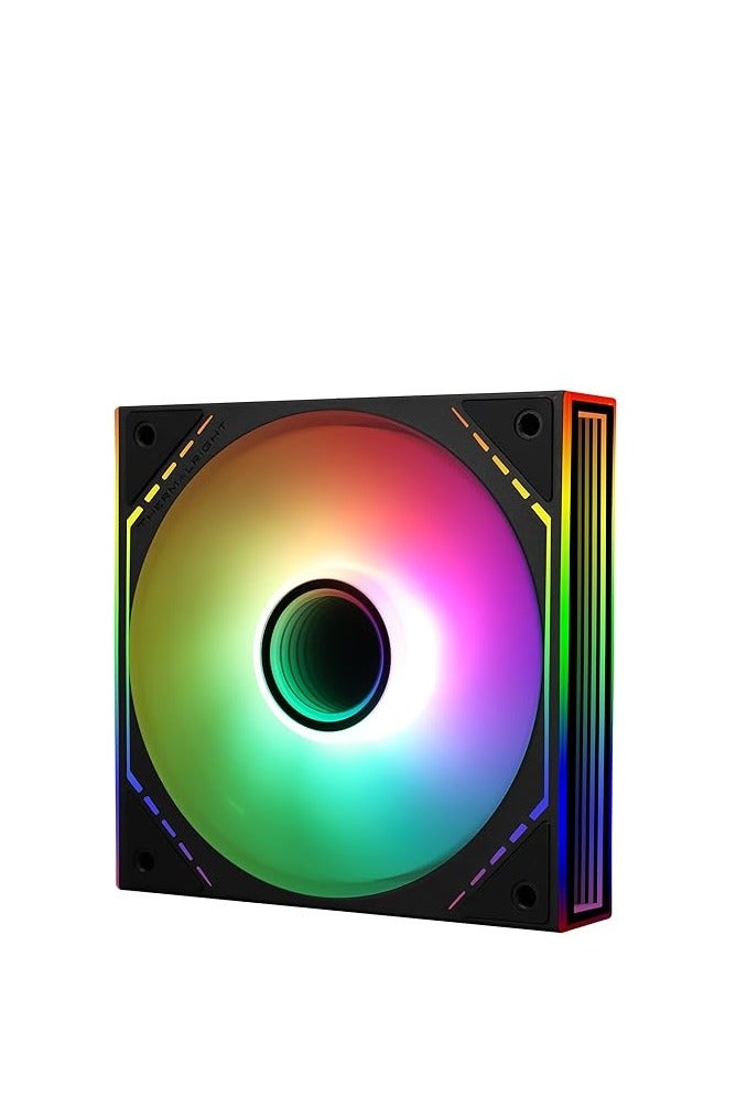 Thermalright TL-M12R-S CPU ARGB Fan 120mm Case Cooler Fan ARGB, 4pin PWM Connector Silent Computer Fan with S-FDB Bearing,Desktop Cooling Inverted Fan has Side ARGB Mirror Light Effect (TL-M12R-S) - Image 1