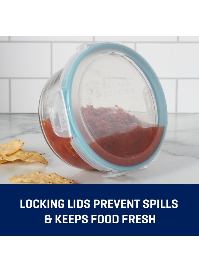 Anchor Hocking, Food Storage Container With TrueLock Locking Lid-(13969) 473ml, Round - Image 3