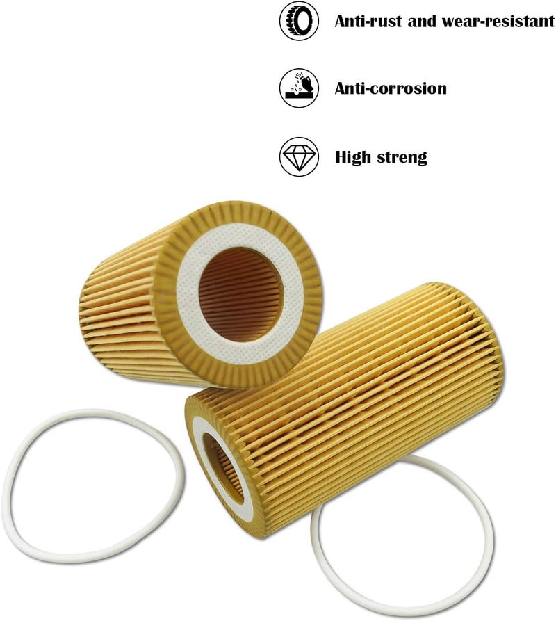 QLZOZB 8692305 Oil Filter Element for Volvo Penta Marine - 2 Pcs with Seal - Image 3