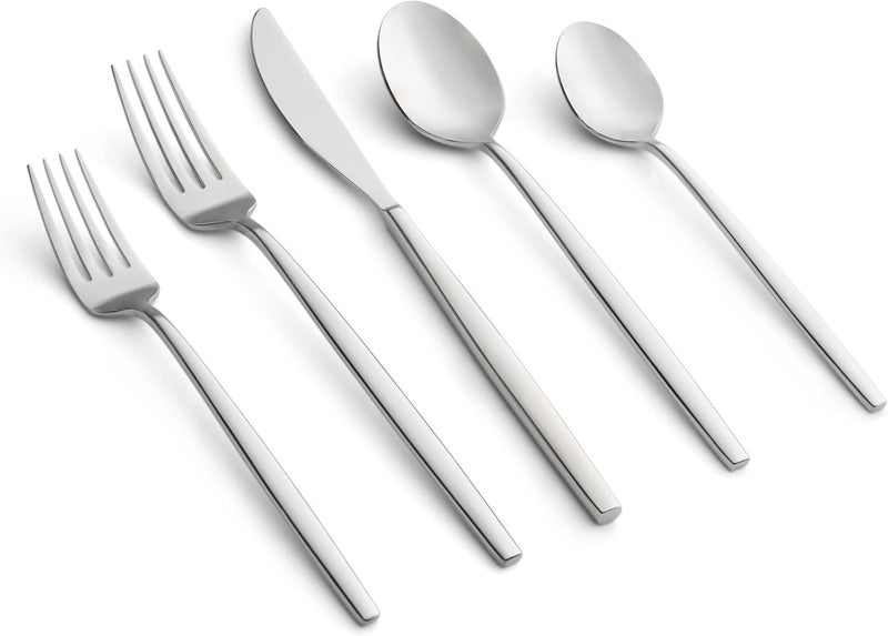 Cambridge Kiki Piece Flatware Set 20 Count Satin Mirror