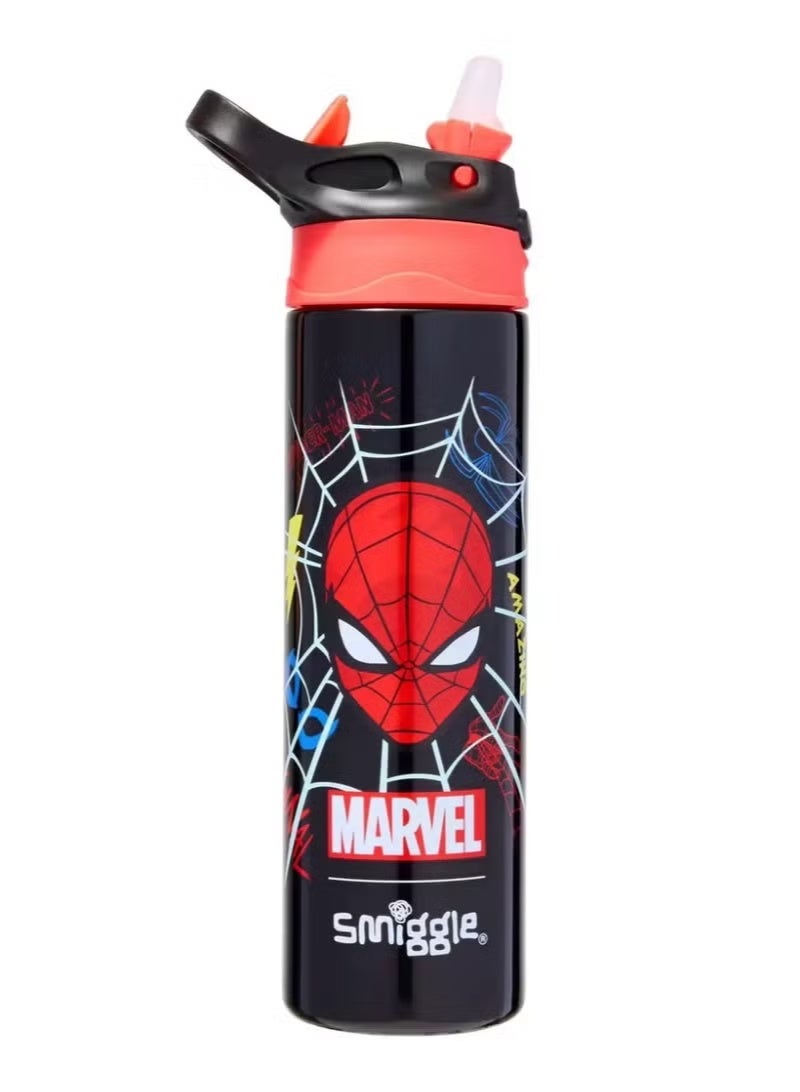 Smiggle Marvel Comics Spider-Man 650ml Water Bottle