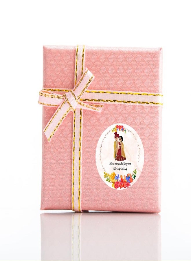 Yellow Nuts ملصقات شكر شخصية لحفلات الزفاف من يلو ناتس، 60 قطعة، هدايا تذكارية لحفلات ذكرى الزواج - Image 5