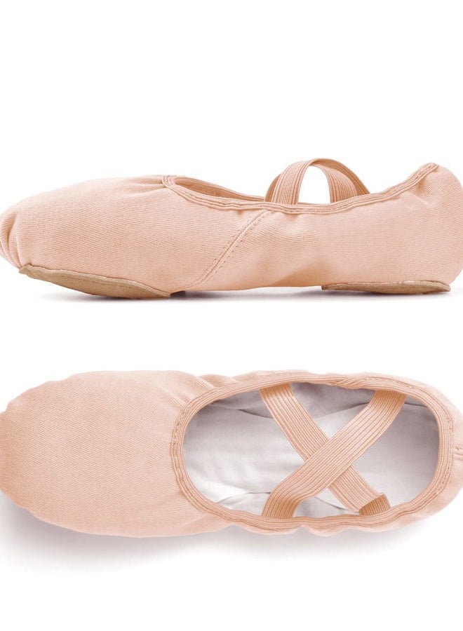 Stelle أحذية باليه نسائية من ستيل، أحذية رقص قماش مرنة، نعل مقسم للفتيات/البالغات، وردي باليه جديد، 5 - Image 5
