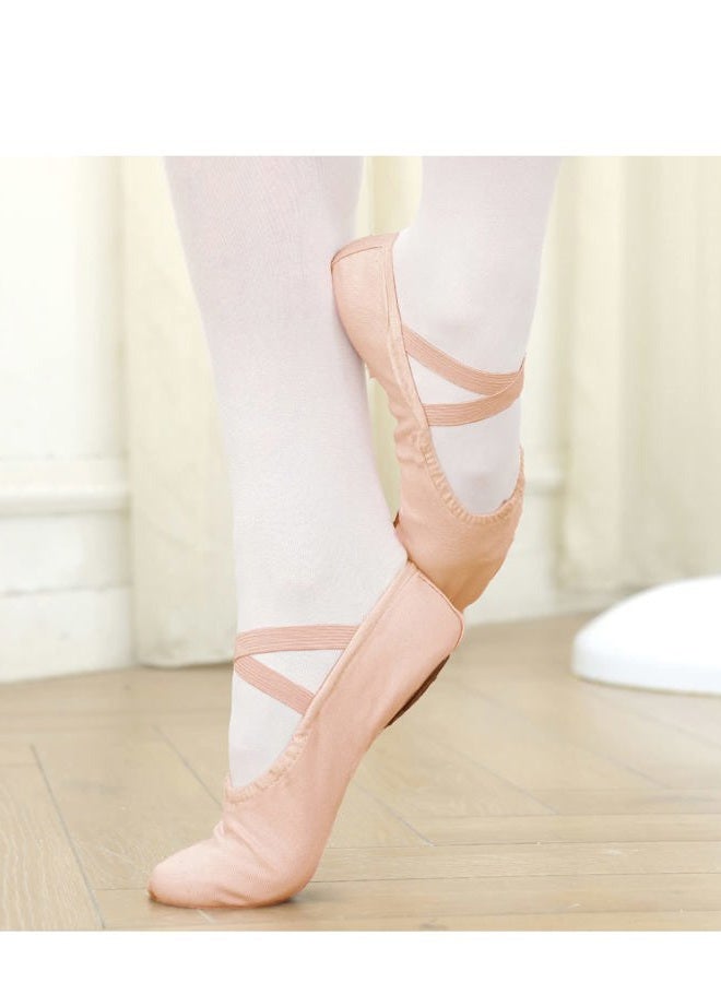 Stelle أحذية باليه نسائية من ستيل، أحذية رقص قماش مرنة، نعل مقسم للفتيات/البالغات، وردي باليه جديد، 5 - Image 2