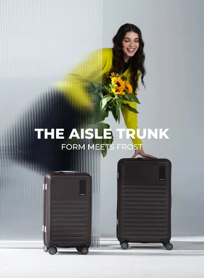 Mokobara The Aisle Trunk Set Of 2 - Durable Polycarbonate Material | Cool Beans, Brown