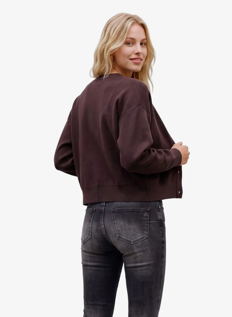 Vero Moda Long-Sleeve Crew Neck Cardigan