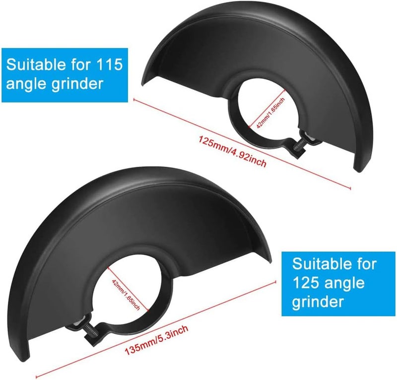 Excefore Metal Angle Grinder Guard, Black Adjustable Angle Grinder Shield Protective Cove, Angle Grinder Wheel Safety Guard, 125 Type Clamping Range 1.6Inch 2Pcs - Image 3