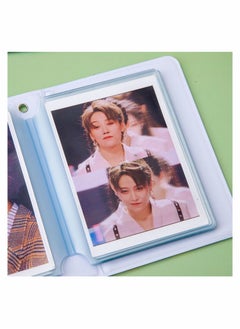 Captaintech 3 Inch Mini Photo Album Heart Hollow Card Binder Kpop Holder For Collecting Picture Name ID Business Cards Photos Camera 40 Pockets  - Image 2