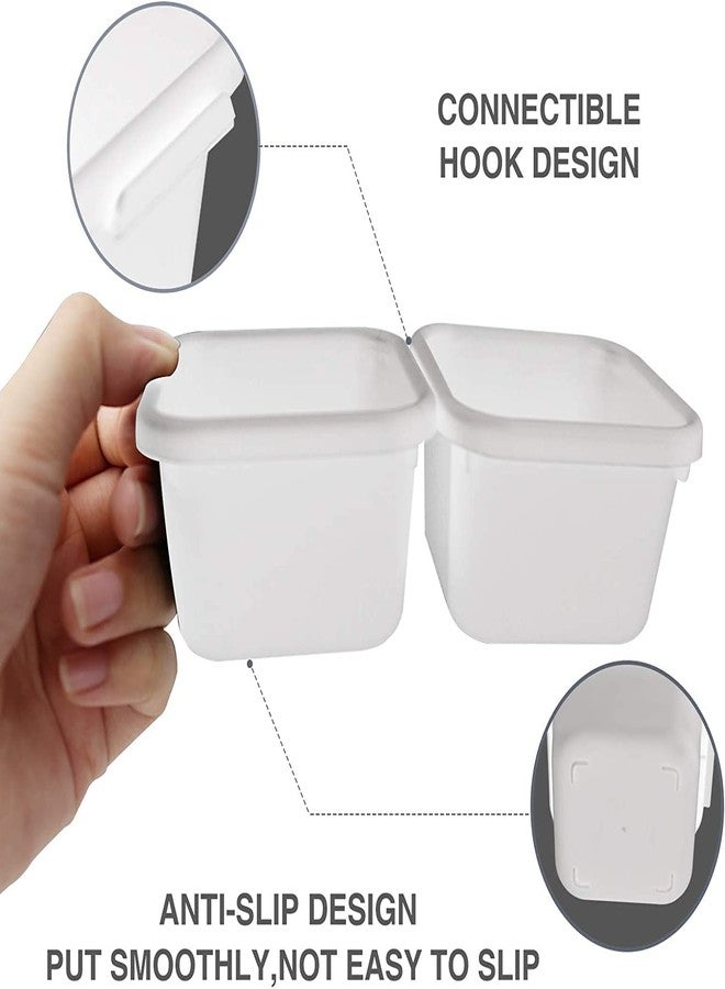 Surfexa 15pcs Household Drawer Organizers Dustproof Desk Stationery Storage Box Women Makeup Organizer for Kitchen Bathroom accessories | White - Image 4