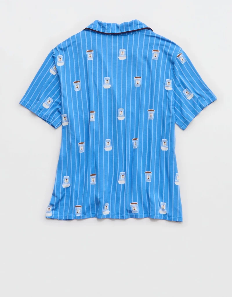Aerie  Aerie Real Soft® Short Sleeve Pajama Shirt for Women | Best Price UAE