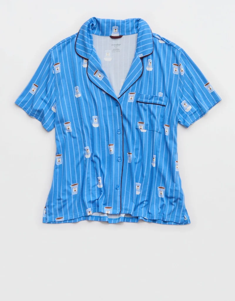 Aerie  Aerie Real Soft® Short Sleeve Pajama Shirt for Women | Best Price UAE
