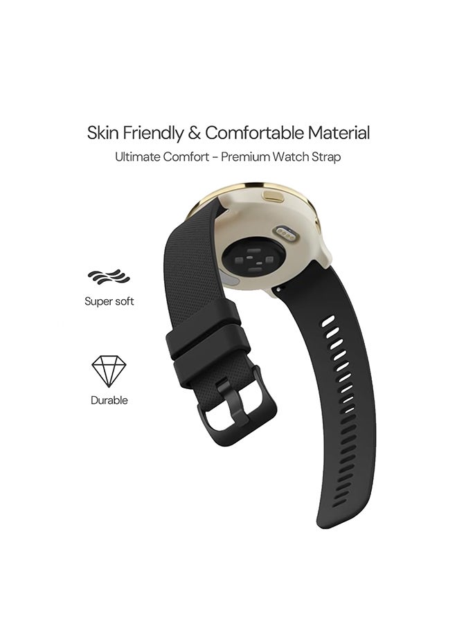 O Ozone Silicone Bands For Samsung Galaxy Watch 3 45mm Galaxy Watch 46mm , 22mm Silicone Sports Replacement Strap with Metal Buckle for Women Men (Pack of 6)  - Image 3