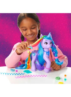 my little Pony : Tell Your Tale Rainbow Styles Izzy Moonbow, Hair Styling Figure With Sounds, 9.5-Inch Unicorn Toys For Girls And Boys Ages 4+  - Image 5