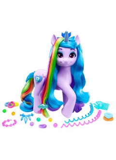 my little Pony : Tell Your Tale Rainbow Styles Izzy Moonbow, Hair Styling Figure With Sounds, 9.5-Inch Unicorn Toys For Girls And Boys Ages 4+  - Image 1