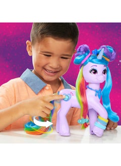 my little Pony : Tell Your Tale Rainbow Styles Izzy Moonbow, Hair Styling Figure With Sounds, 9.5-Inch Unicorn Toys For Girls And Boys Ages 4+  - Image 3