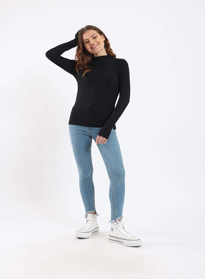 Carina High Neck Long Sleeve Top - Image 4