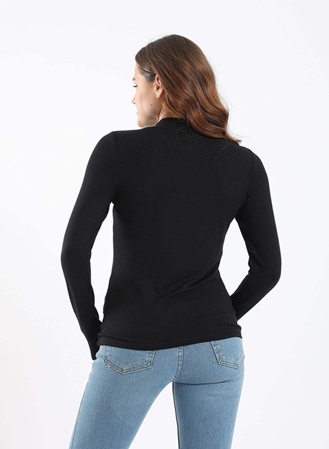 Carina High Neck Long Sleeve Top - Image 3