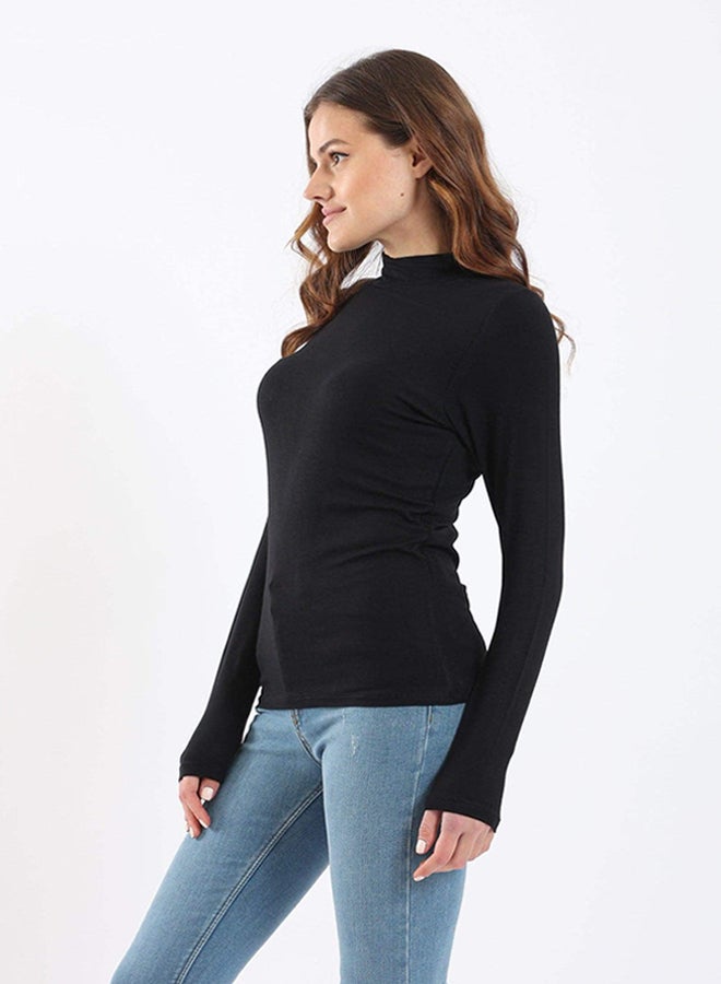 Carina High Neck Long Sleeve Top - Image 2