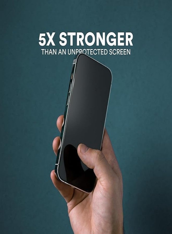 BodyGuardz Pure Glass Screen Protector Compatible with iPhone 16 Plus / 15 Plus / 15 Pro Max - Durable Tempered Glass 5X STRONGER, Edge to Edge Coverage, Easy Installation, Case-Friendly - Image 2