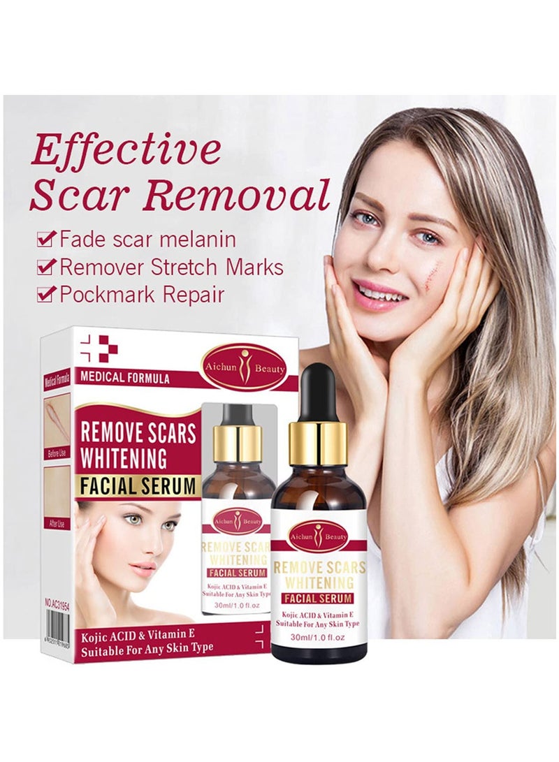 Aichun beauty AICHUN BEAUTY Anti-Acne Facial Serum Aloe Vera Extract Salicylic Acid Repairs Damaged Skin 30ml, Scar Removal Facial Serum Pimples Stretch - Image 2