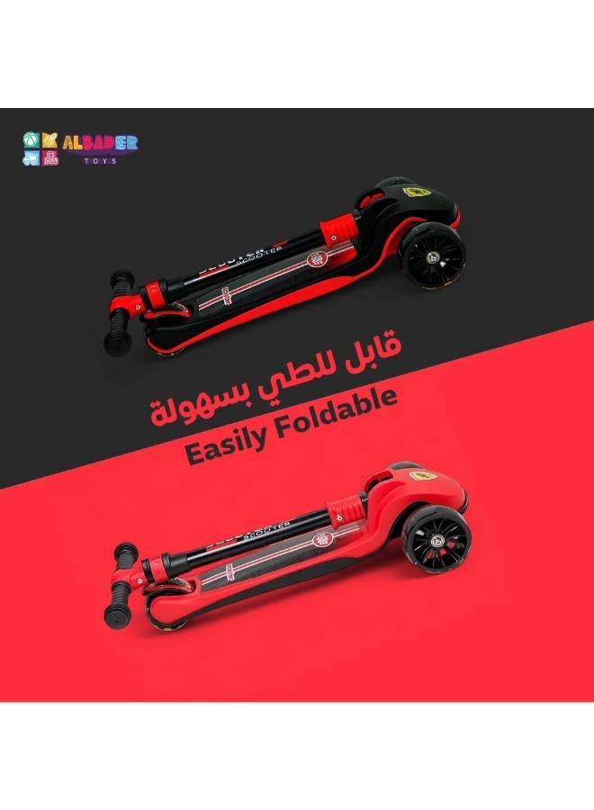 سكوتر ألبادر القابل للطي بثلاث عجلات للأطفال من سن 3 إلى 9 سنوات - Image 1