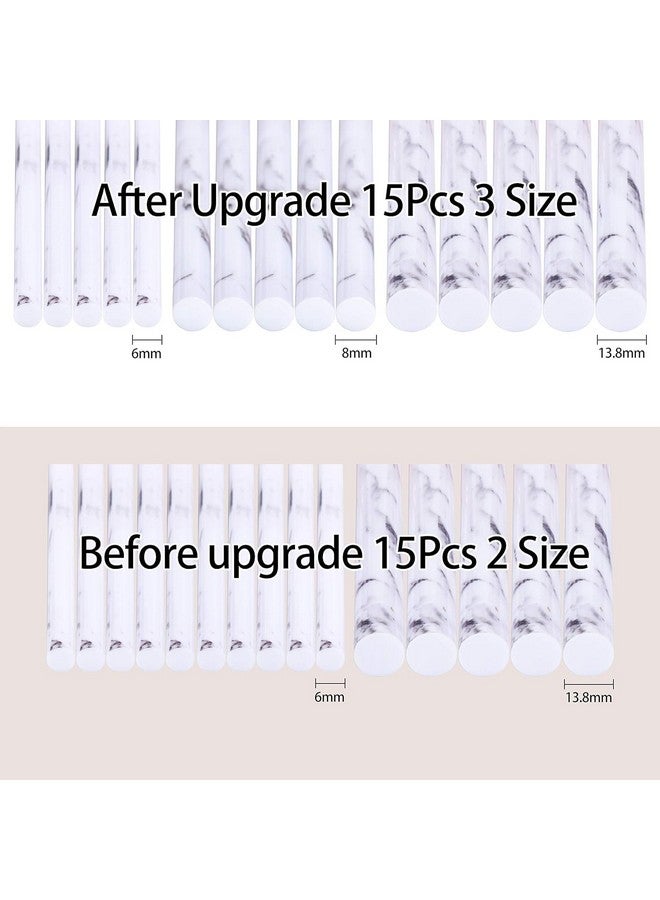 DUAIU Makeup Brushes Set Make Up Brushes Professional 15Pcs Marble Makeup Brush Set For Foundation Powder Concealers And Eyeshadow With Exquisite Marble Bucket Gift Box… - Image 4