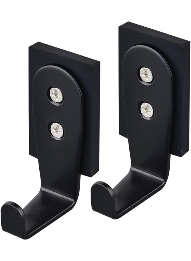 erorex 2Packs Strong Magnetic Hooks Heavy Duty Magnetic Wreath Hanger Rectangle Rubber Coated Magnet Hooks For Metal Door Refrigerator Wreaths Party Hanging Bag Grill Kitchen - Image 1