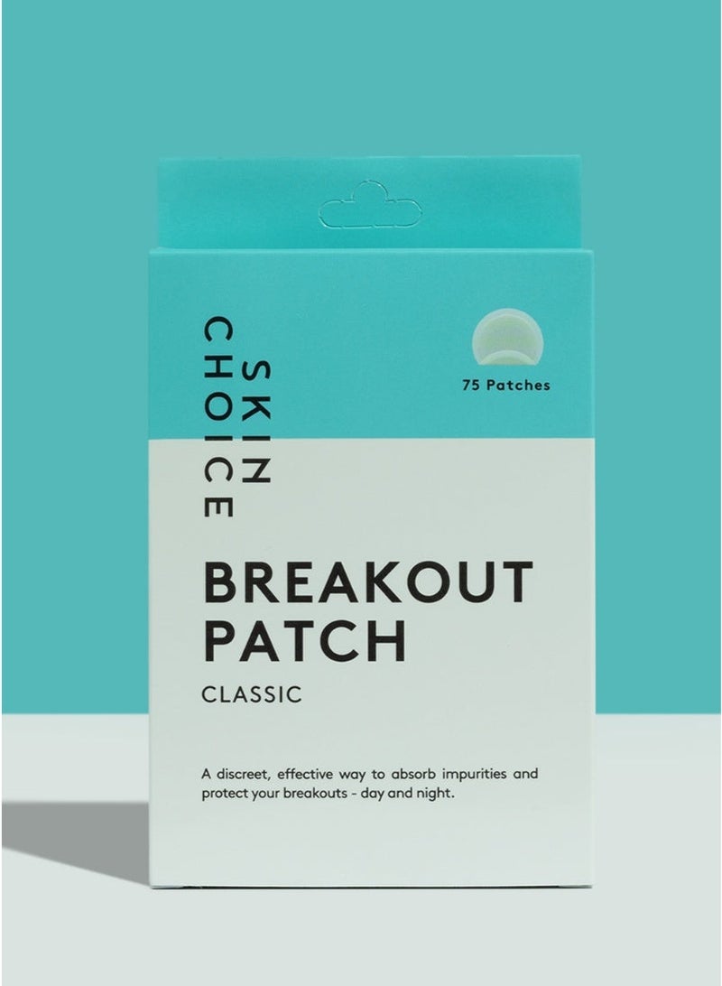 SKIN CHOICE SkinChoice Breakout Patch Classic - Pack of 75 - Hydrocolloid Pimple Patches - Vegan, Fragrance-free, Gluten-free, Latex-free, Parabens-free, Sulfates-free, Cruelty-free for Face and Body - Image 2
