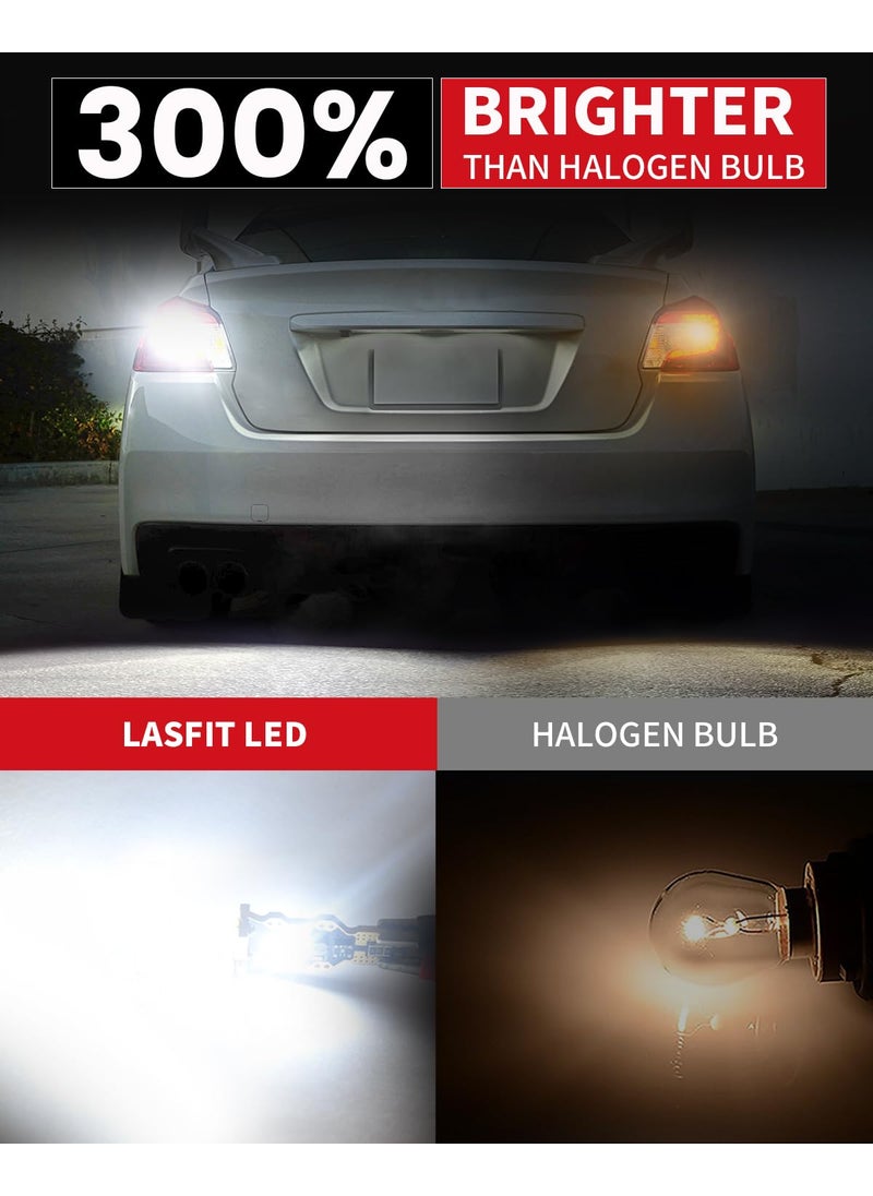 LASFIT LASFIT 921 LED Bulb Reverse Light, 912 T15 LED 6000K White Canbus Error Free W16W 906 904 LED Backup Replacement Cargo Lights For Car/Trunk, 300% Super Bright, Pack of 2  - Image 2