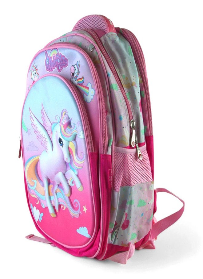 Generic Magic Unicorn 3D School Backpack with 2 Small Bags - G.B  - Image 2