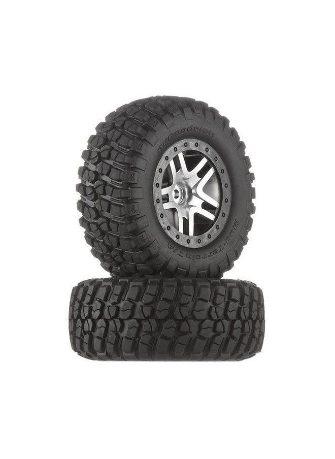 TRAXXAS إطارات 6873 BF Goodrich Mud Terrain T/A Km2 على عجلات مائلة من الكروم 4 × 4  - Image 1