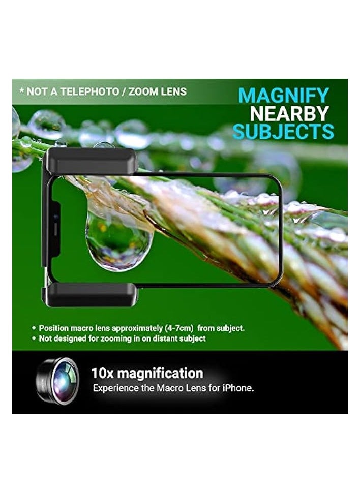 erorex - Lens Kit for Smartphone,10X Lens + CPL Filter with Multi-Function Lens Clip for iPhone 14/14Pro/14Pro Max, Samsung, Android Phone (Fits for Almost All Phone), Phone Lens Attachment. - Image 1