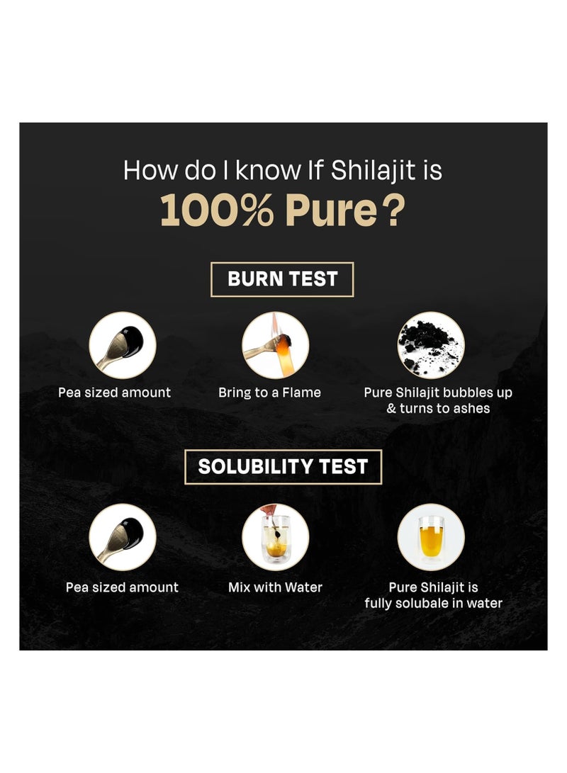 AURIC High Altitude Shilajit, Shilajeet Gold Resin 20g 75% Fulvic Acid + Humic Acid 1 Count 20 |grams  - Image 3