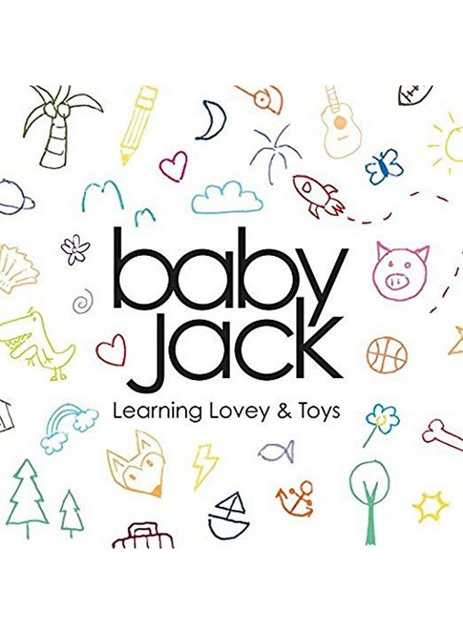 The Learning Lovey Baby Jack & Co 8X8” Unicorn Lovey Tag Toys For Babies Baby Crinkle Toys Crinkle Toys For Baby Soft & Safe Learn Shapes & Colors Ideal Baby Toy Bpa Free W Stroller Clip  - Image 5