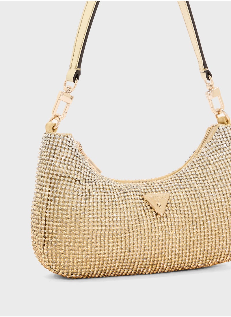 GUESS Zalina Mini Top Zip Shoulder Bag  - Image 4