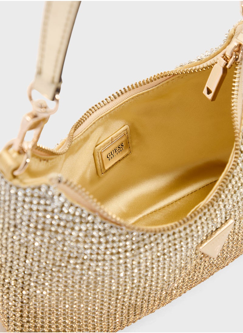 GUESS Zalina Mini Top Zip Shoulder Bag  - Image 5