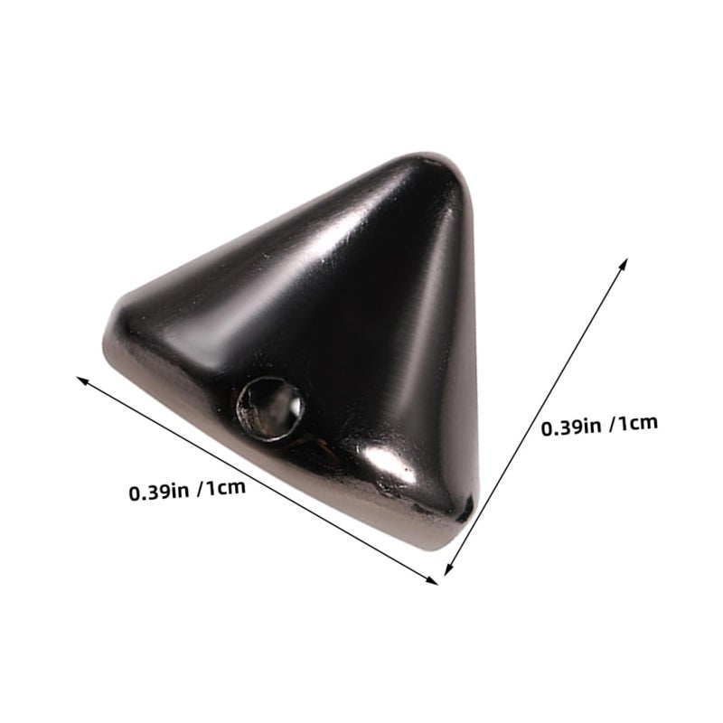 DIY Cone Spike Studs Kit Punk Rivets for Clothing Shoes and Bags Crafting Black 200 Pieces - Image 3