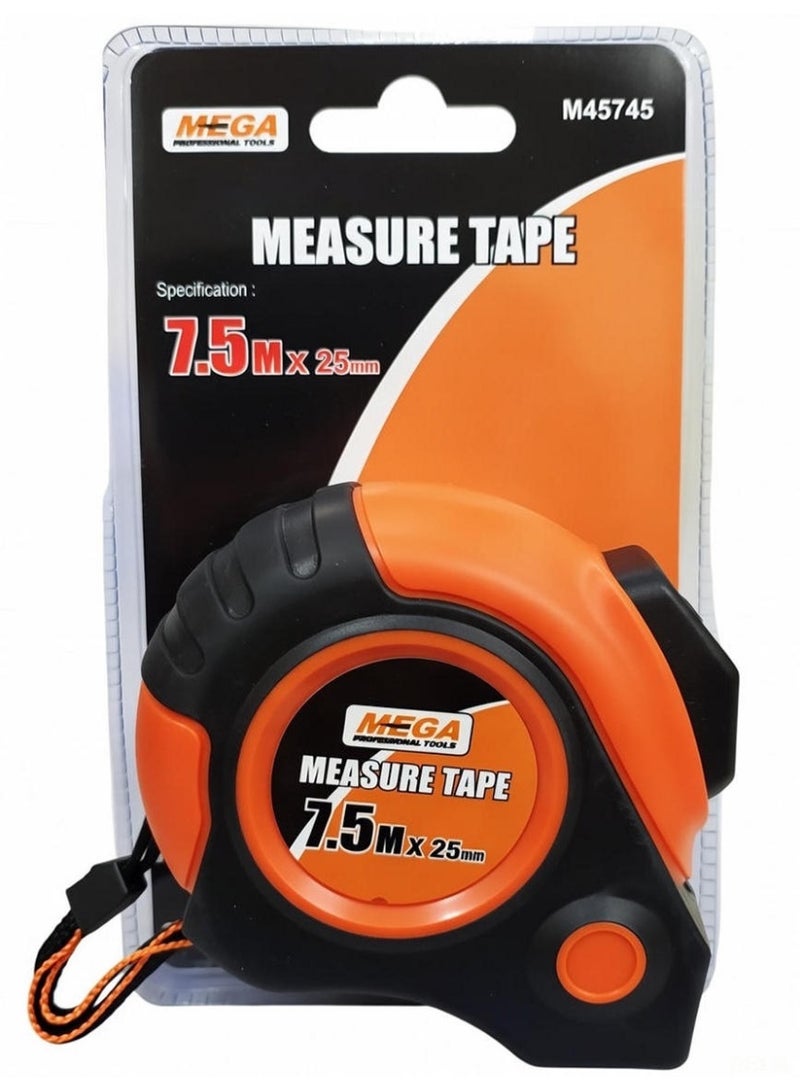 ميجا تولز شريط قياس 7.5MX 25 مم