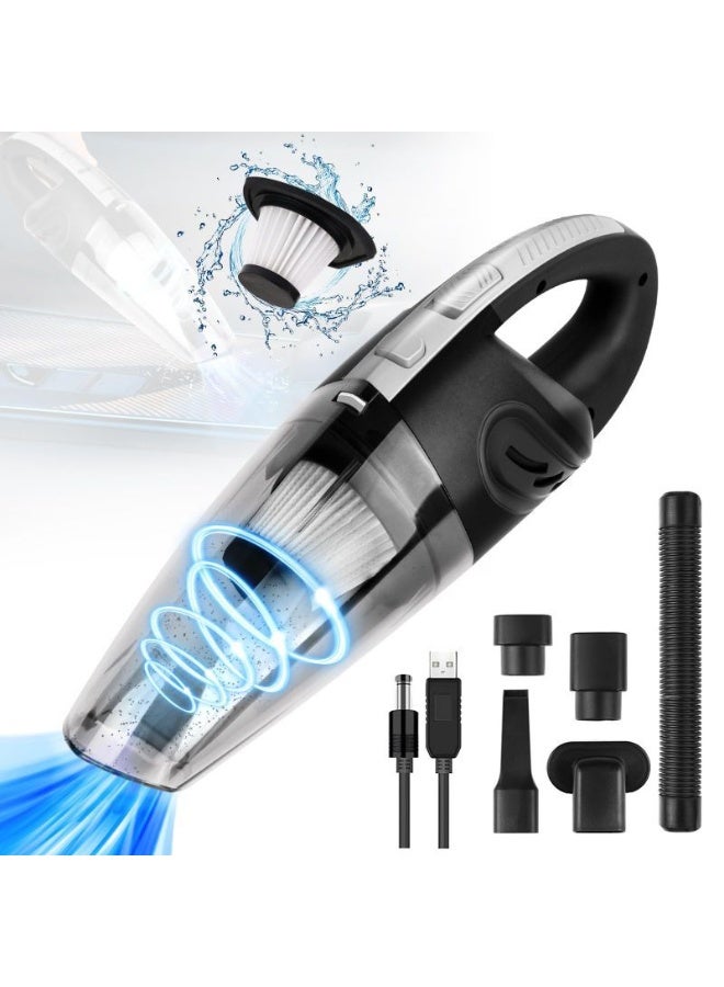 Portable Wireless Car Vacuum Cleaner – Dry & Wet Use – 120W Power – 3500mAh Battery – Model MA-008 - Image 4