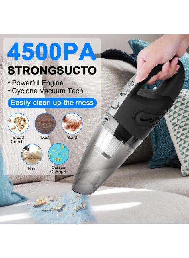 Portable Wireless Car Vacuum Cleaner – Dry & Wet Use – 120W Power – 3500mAh Battery – Model MA-008 - Image 1