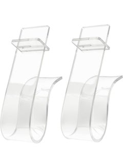 2-Pack Clear Acrylic Shoe Display Stand, Shoe Storage Rack for Sneakers and Sandals, Flat Shoe Holder, Stylish Acrylic Shoe Shelf for Organized Storage and Showcase.