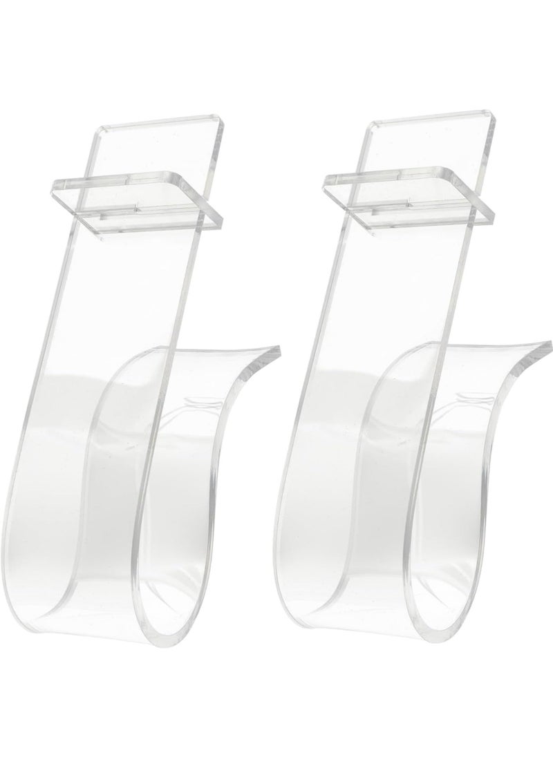 Generic - 2-Pack Clear Acrylic Shoe Display Stand, Shoe Storage Rack for Sneakers and Sandals, Flat Shoe Holder, Stylish Acrylic Shoe Shelf for Organized Storage and Showcase. - Image 1