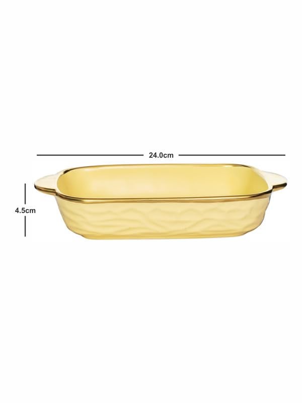 ROXX Porcelain Rectangle Platter Set of 2pcs RX-6368-Y - Image 4