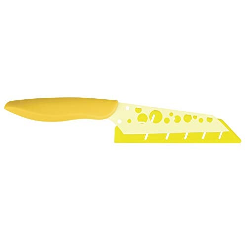 Kai Pure Komachi 2 / 4.5" Cheese Knife with Sheath, Colorful Knife, Swiss-Cheese-Holes in Blade Prevent Sticking, Fun Cheese Knives - Image 4
